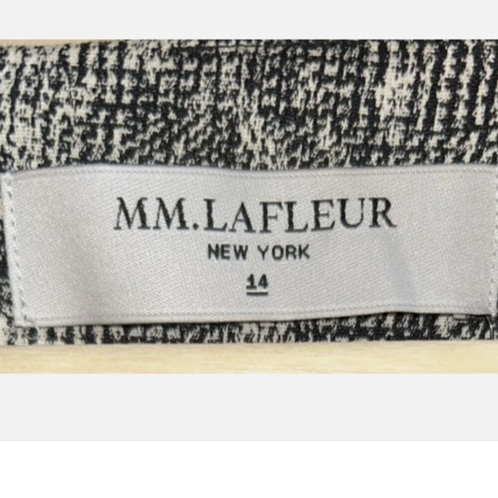 NEW MM. LAFLEUR The Etsuko Crackle Dress Women's Size 14 Workwear Pockets - Picture 5 of 9